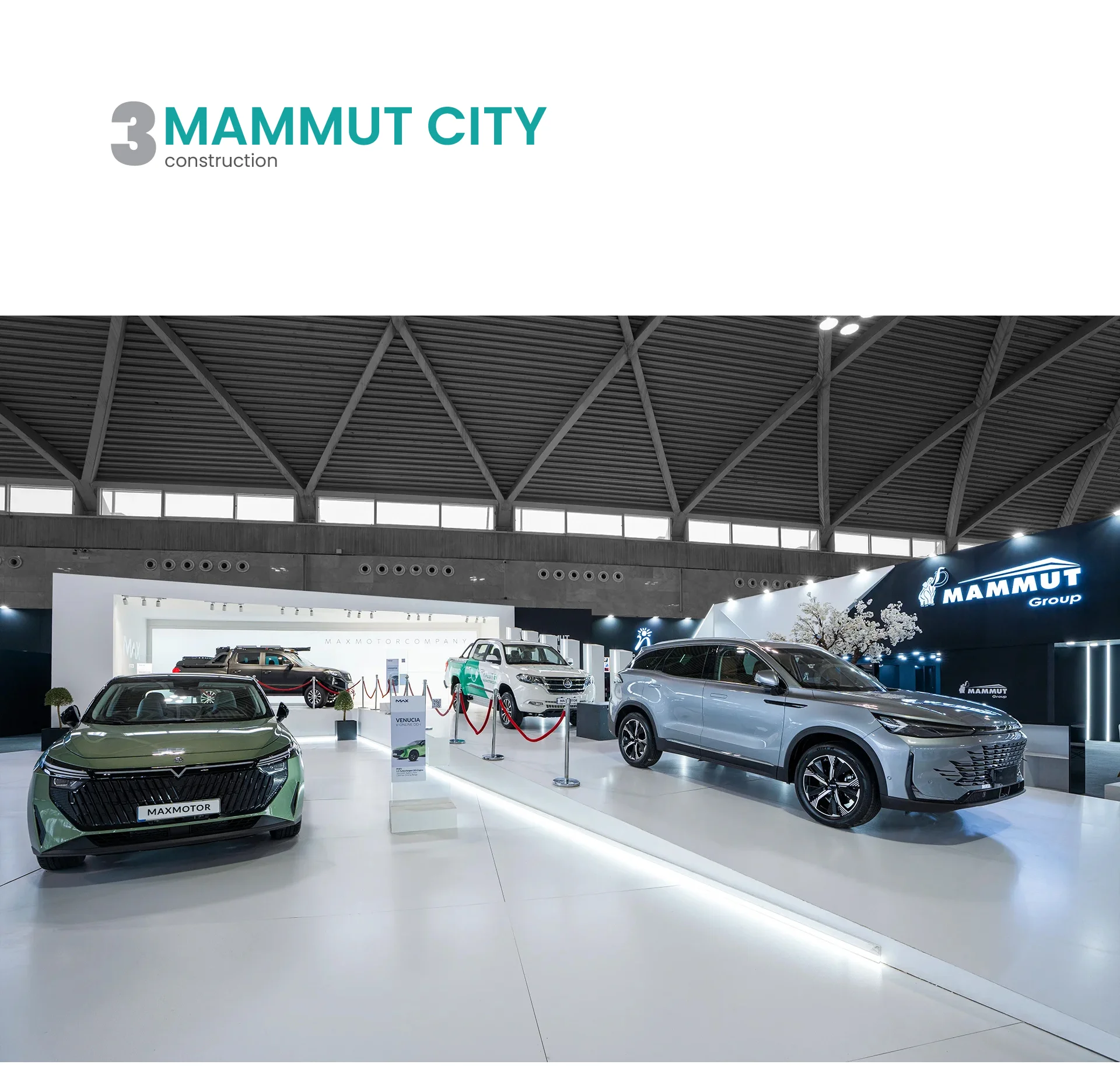   13 طراحی غرفه و غرفه سازی نمایشگاهی هولدینگ ماموت نمایشگاه خودرو شهر آفتاب 1402 